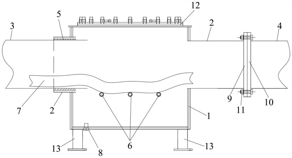 Cable box system and ship