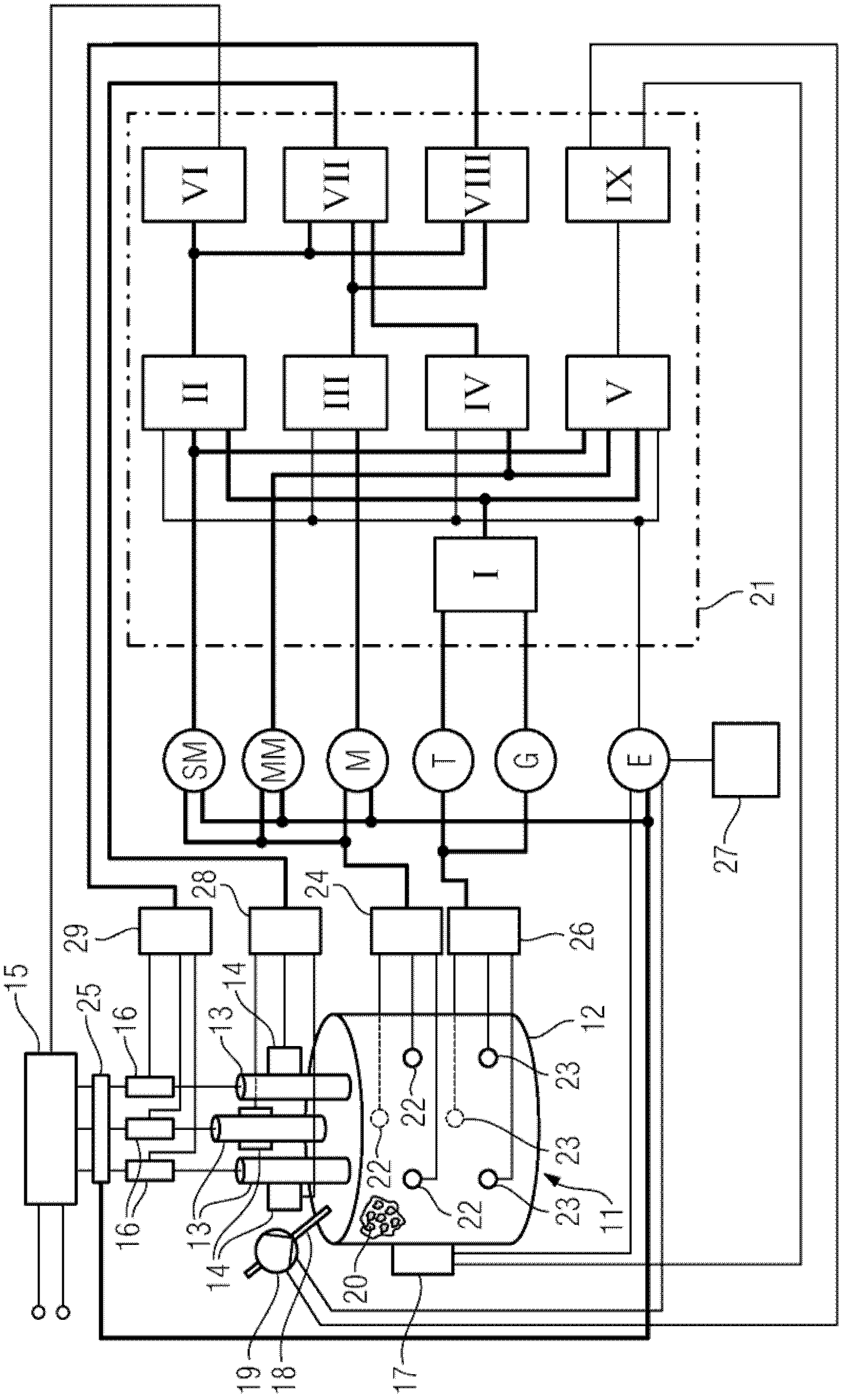Method for controlling a melt process in an arc furnace and signal processing component, program code, and data medium for performing said method