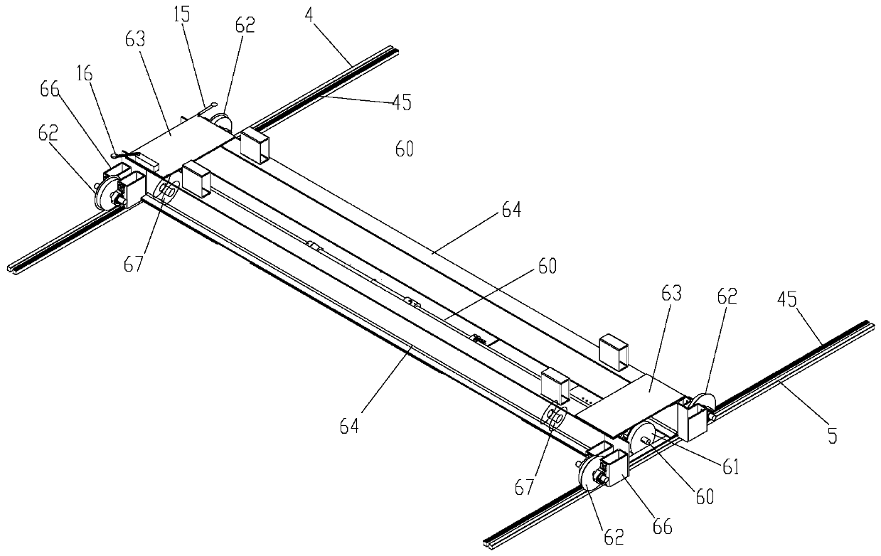 A gantry-based vehicle compartment volume measurement mechanism