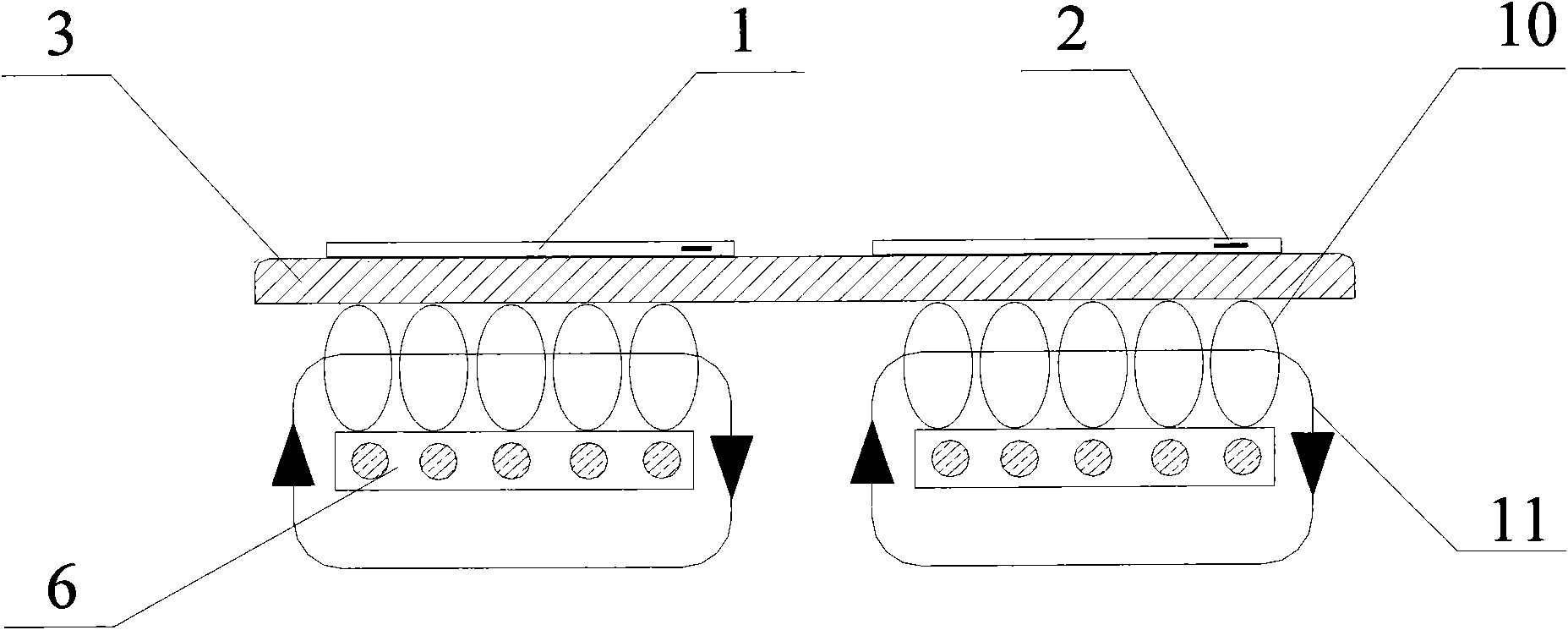 Device and method for nondestructively recycling chips