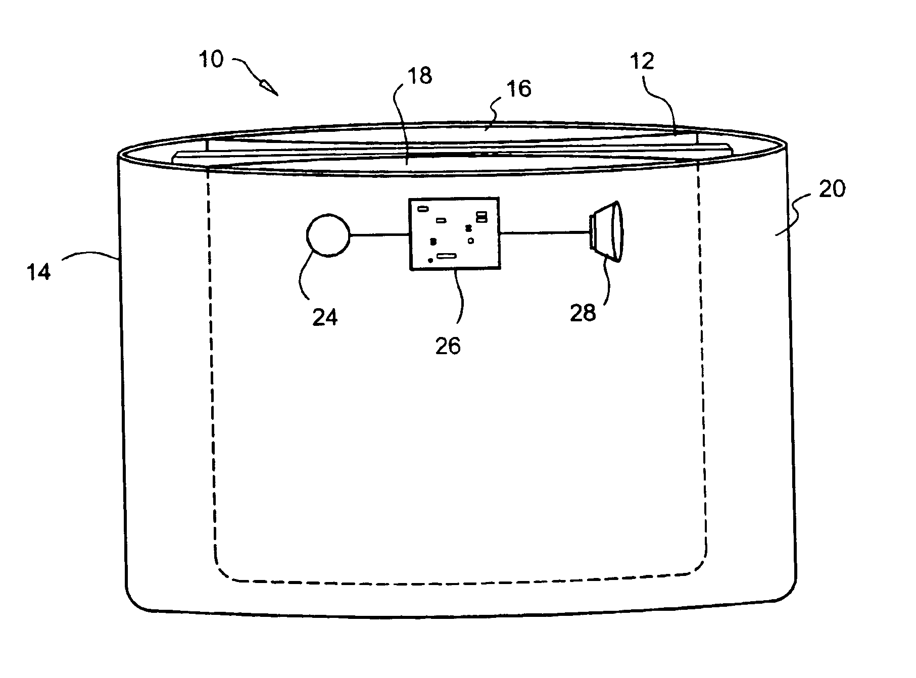 Non-rigid card holder with alarm system