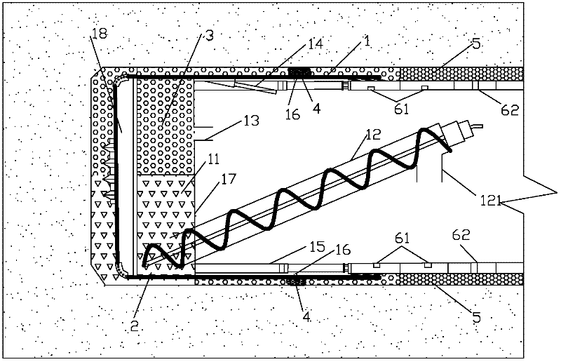 Construction method of earth cabin back filling and cabin entering operation during earth pressure shielding