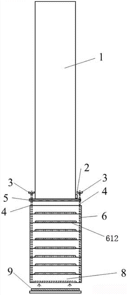 A kind of in-situ layered sampling tube and method for surface sediment