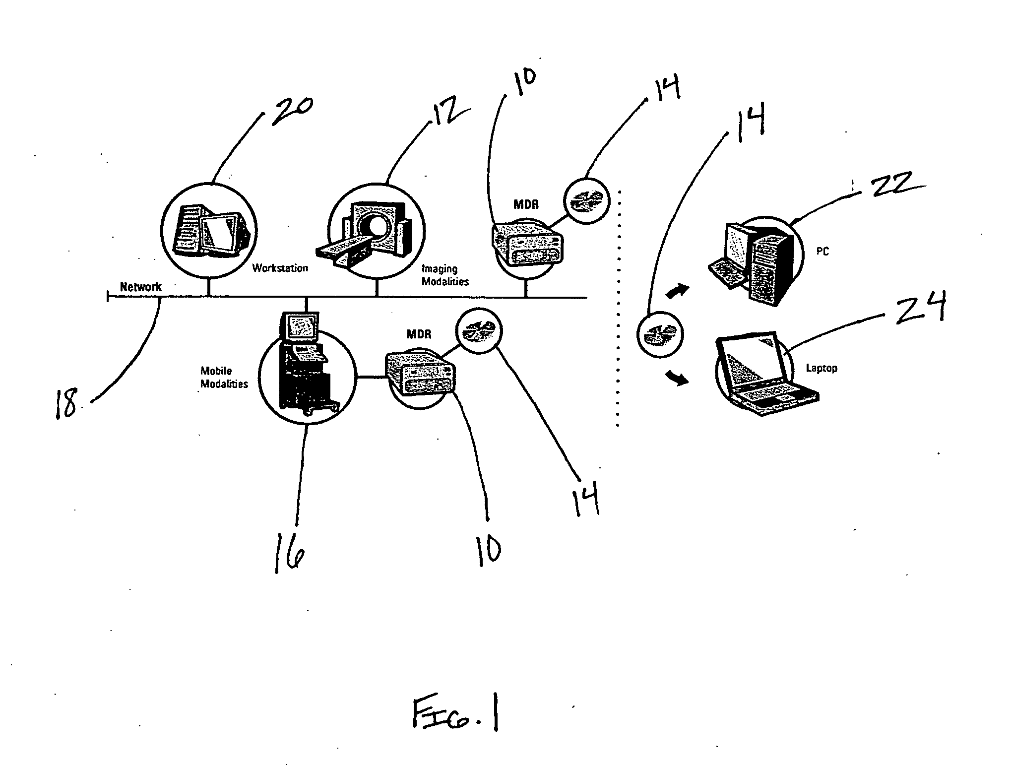 System and method for recording medical image data on digital recording media
