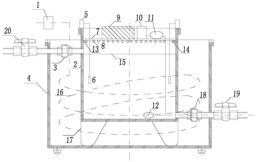 A Reactor for Simulating Internal Wave Mixing Algae Control