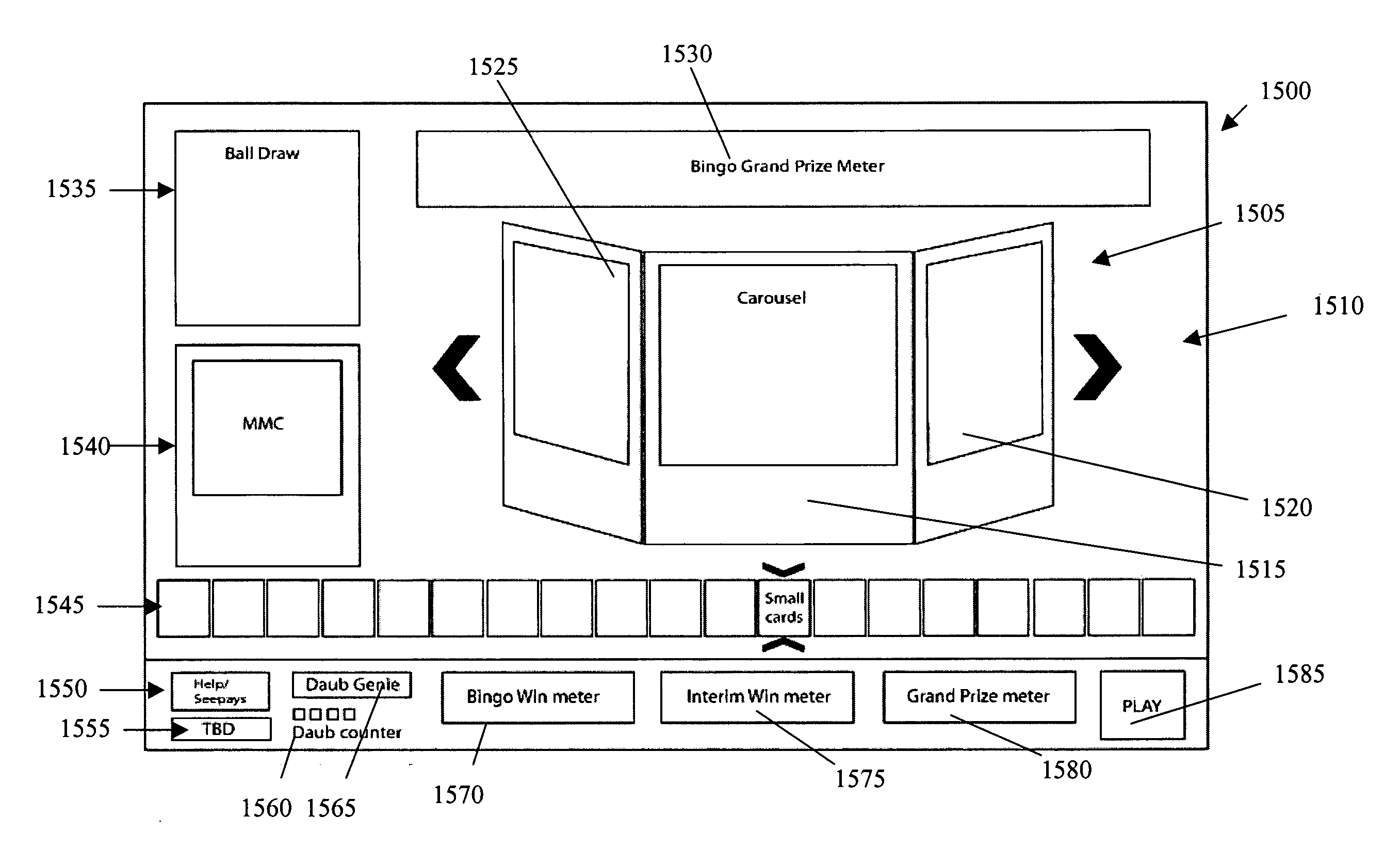 Methods and devices for displaying multiple game elements