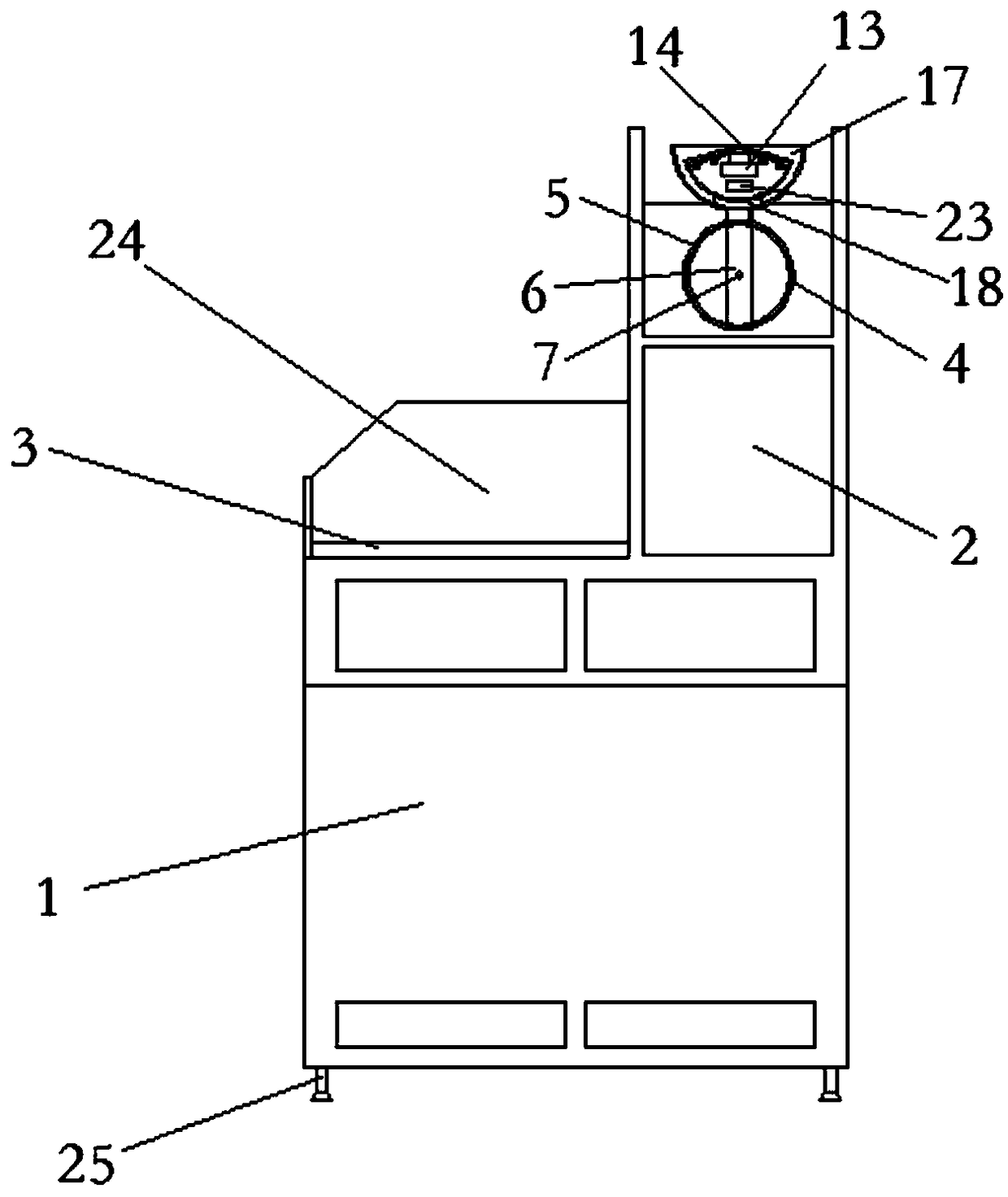 Automatic nut arranging device