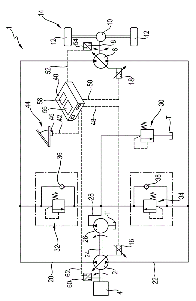 Hydrostatic Traction Drive In Closed Hydraulic Circuit And Method For Controlling The Hydrostatic Traction Drive