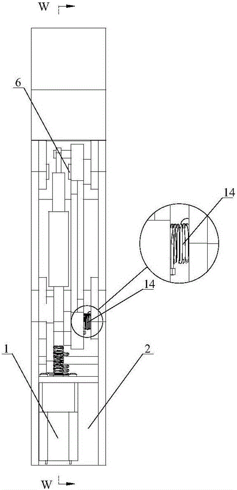 Rod-wheel combined type coupling self-adapting under-actuated robot finger device