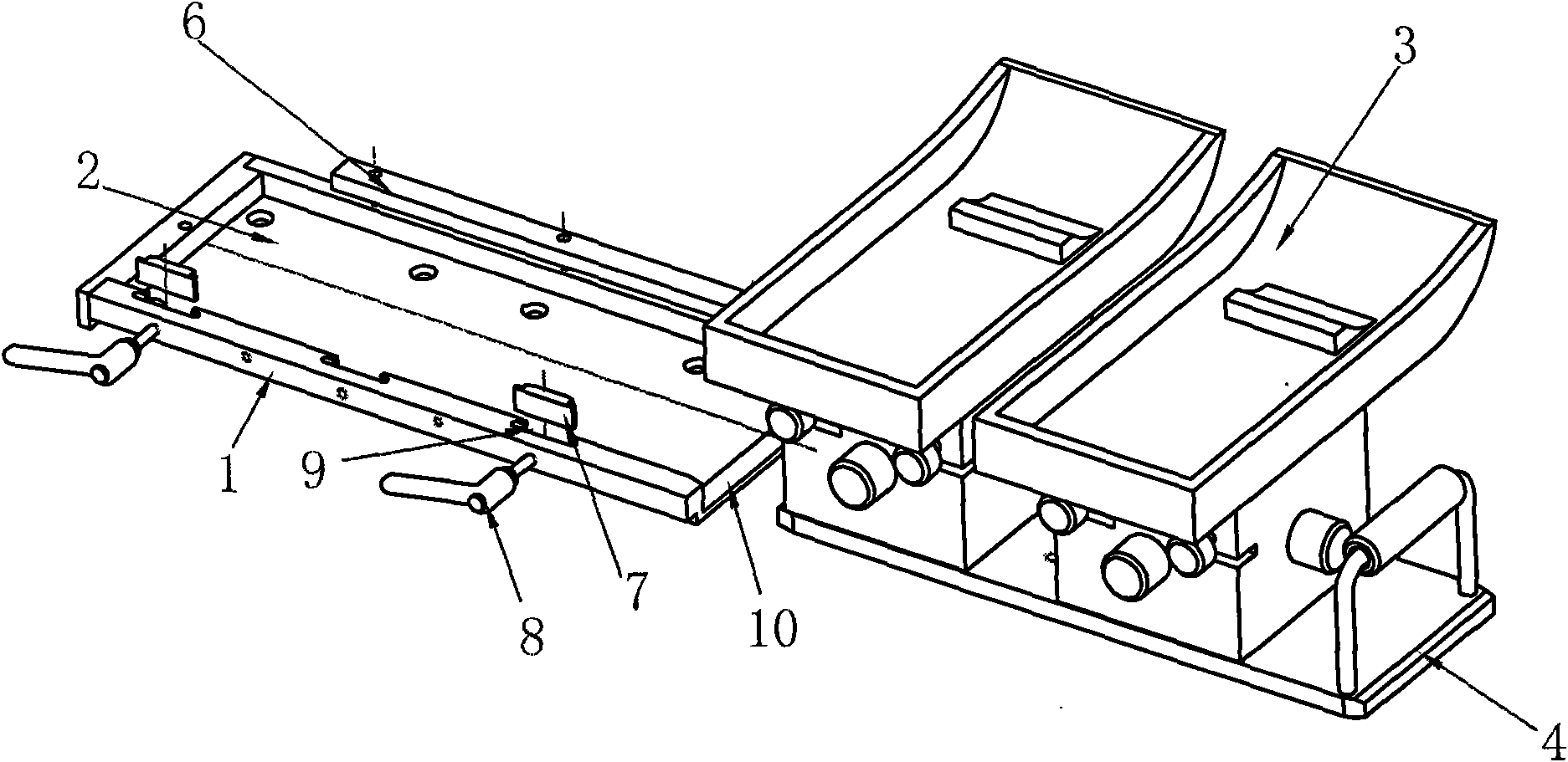 Device for assembling and disassembling oil pan of zero-calibration transfer printing machine