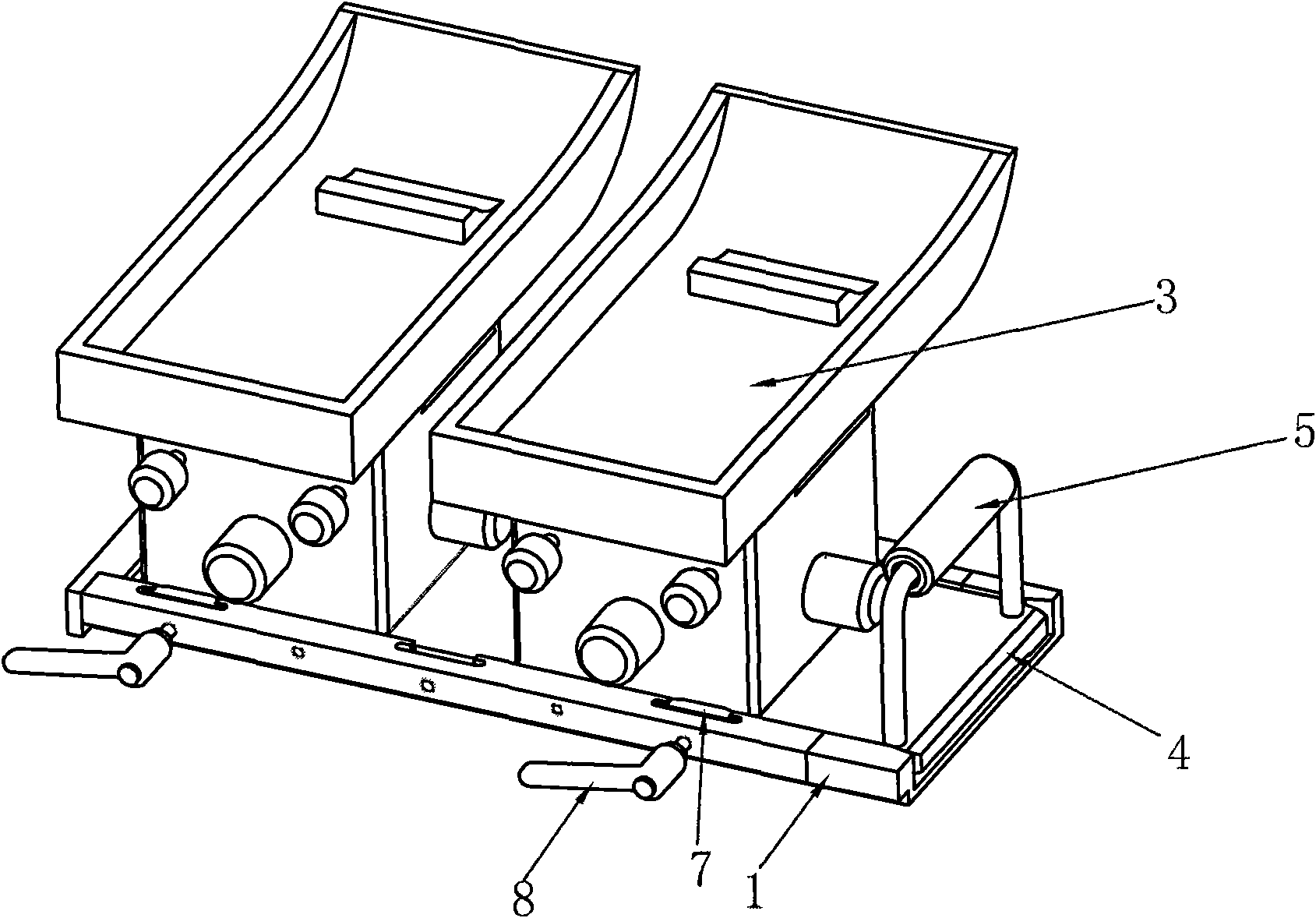 Device for assembling and disassembling oil pan of zero-calibration transfer printing machine