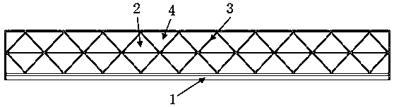 Damping board based on negative poisson ratio structure