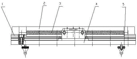 Ultrasonic high-precision linear displacement device