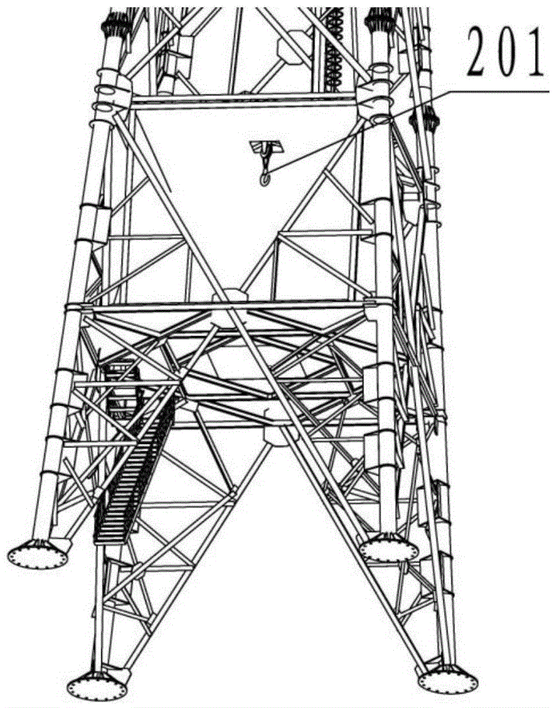 Truss-type wind power generator tower and wind power generator set with the tower