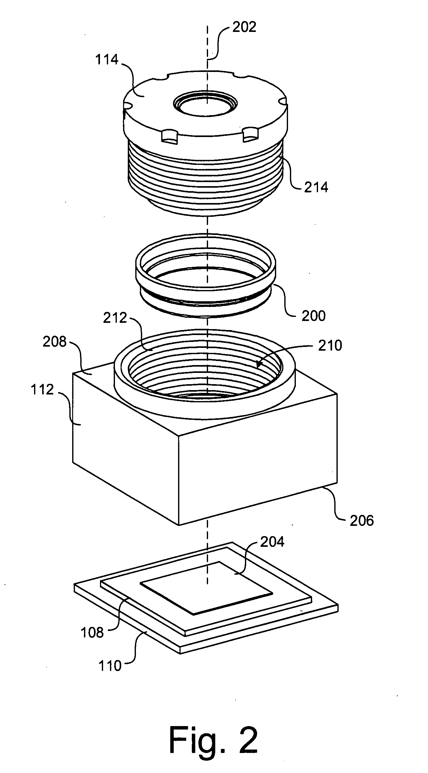 Camera module with contamination reduction feature