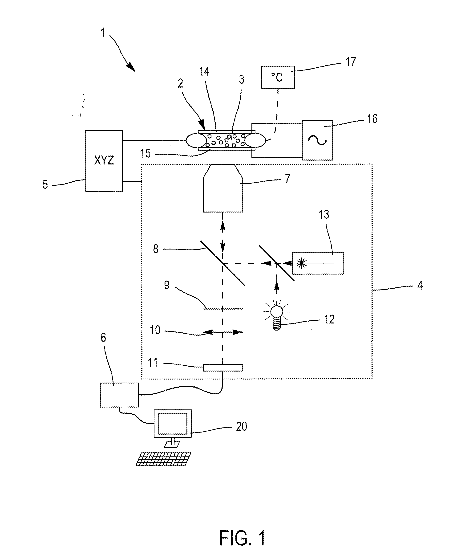 Method and device for reading an emulsion