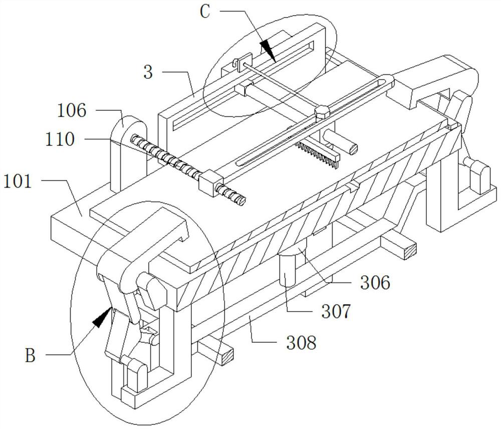 Grooving device for aluminum profile plate machining