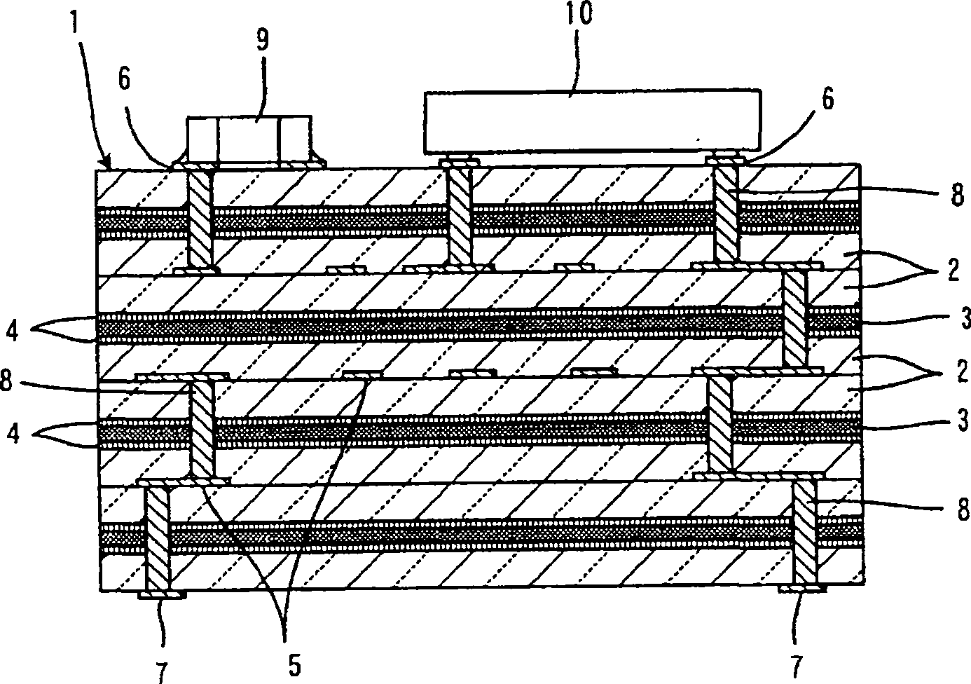 Multilayer ceramic substrate, method for making the same, and composite green sheet for making multilayer ceramic substrate