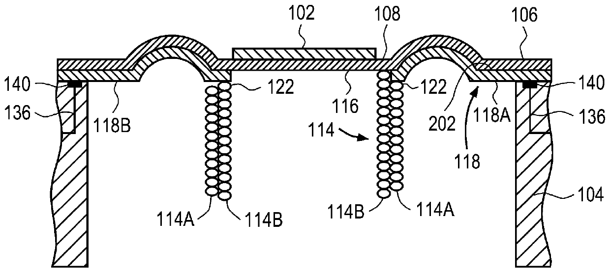 Transducer with conductive suspension member