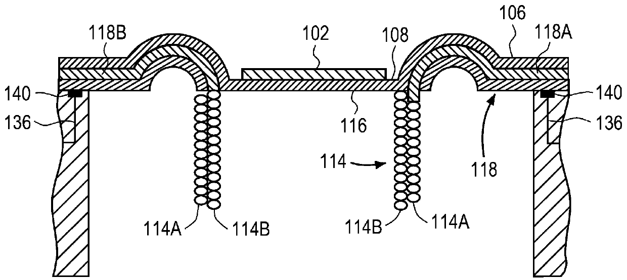 Transducer with conductive suspension member