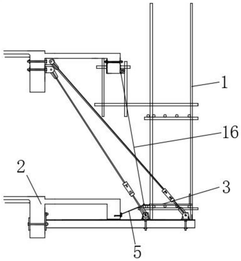 An isolation system for cantilevered scaffolding