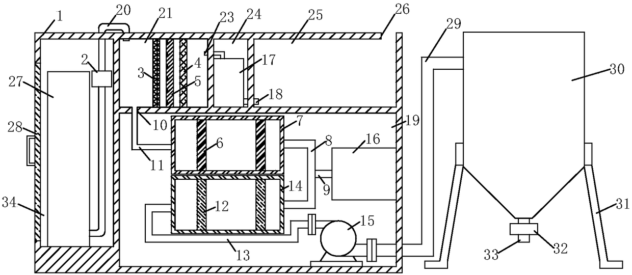 Domestic reverse osmosis membrane seawater desalination device