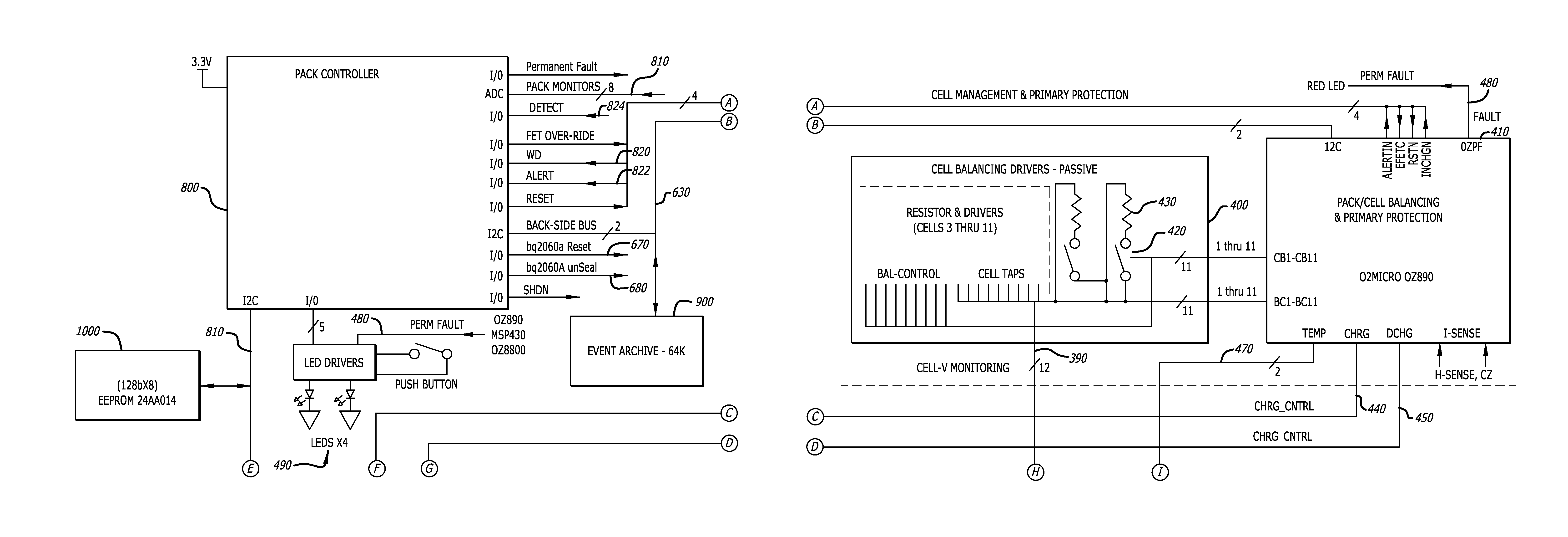 Battery management system for control of lithium power cells