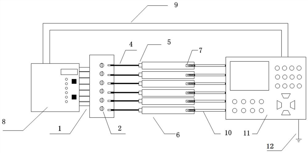 Multi-signal outlet contact relay auxiliary calibration device and calibration method thereof