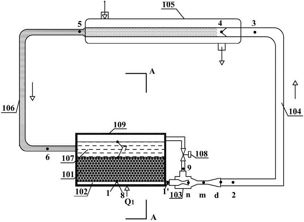 Ejector assisted slab-type loop heat pipe