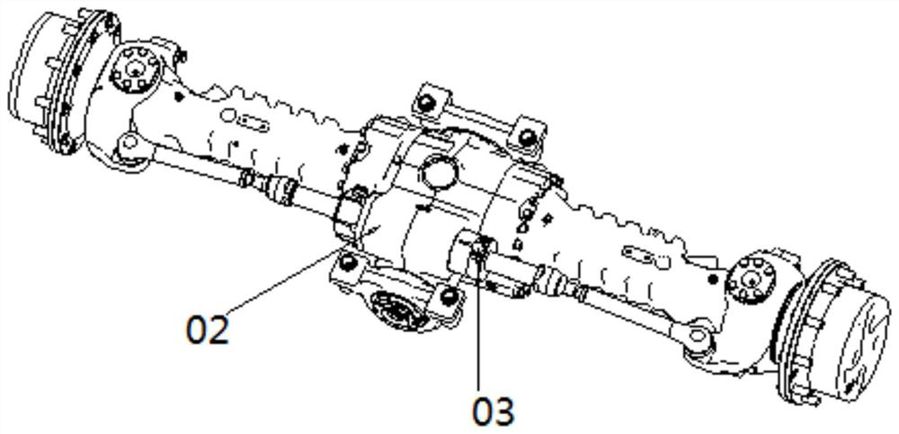 Steering cylinder with neutral position locking function and control system