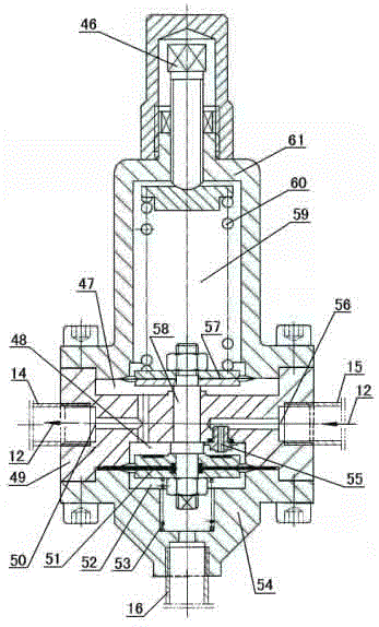 Downstream under-pressure automatic closing pressure regulator