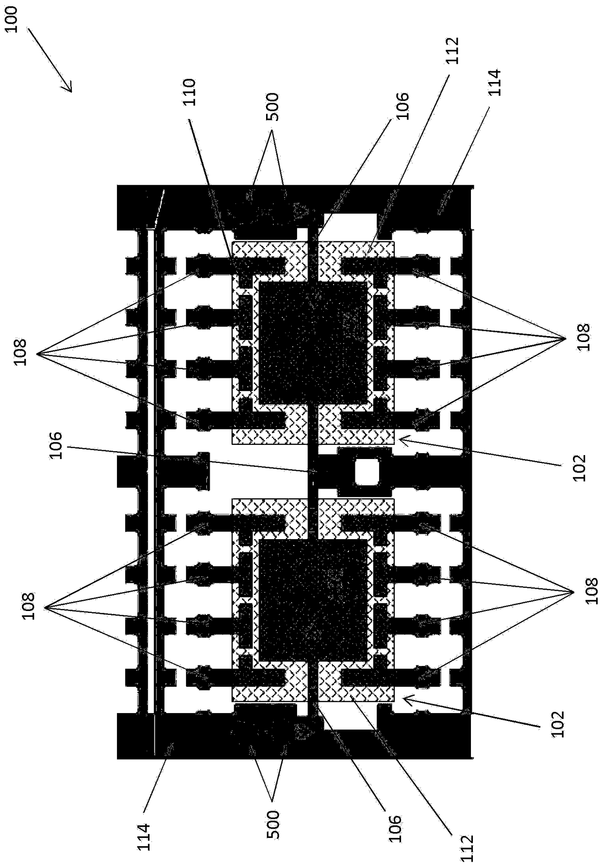 Extended contact area for leadframe strip testing