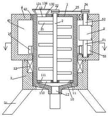 High-efficiency machining device