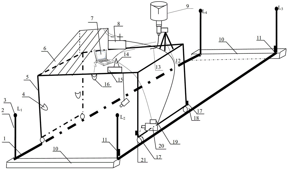 Real-time monitoring method for growth characters of tea trees in intensive cultivation