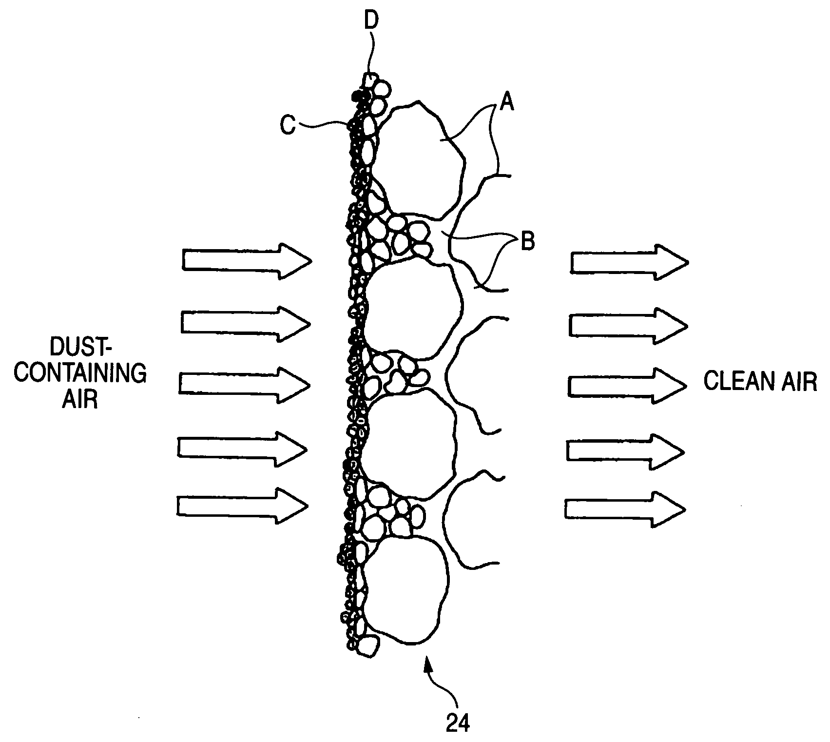 Heat-resistant filter element and method for production thereof