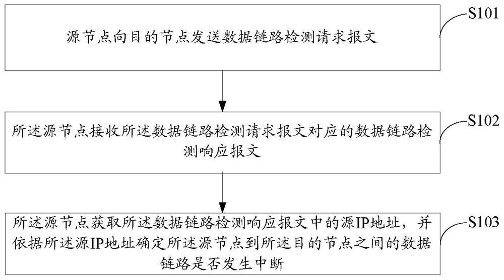 A data link detection method, device and system