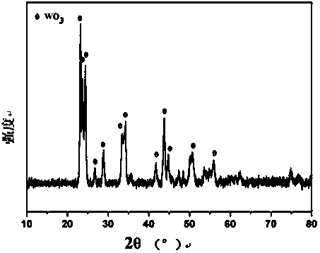 Precious metal-doped WO3 gas-sensitive coating and preparation method thereof