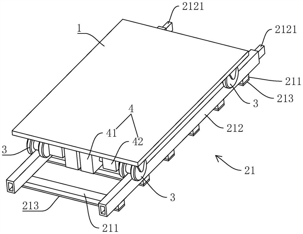 Automatic climbing frame system for bag duct installation