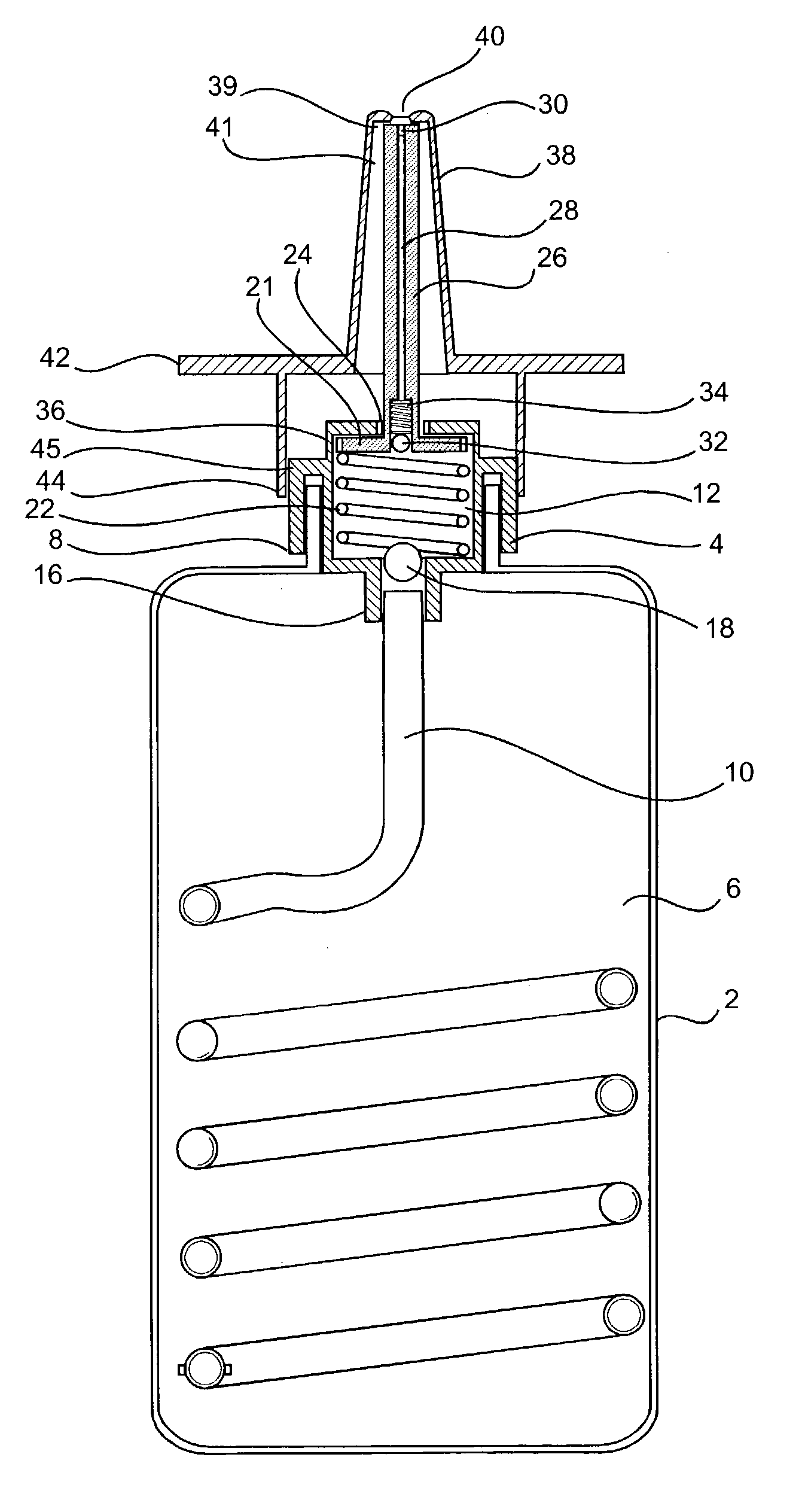 Patient controlled drug delivery device