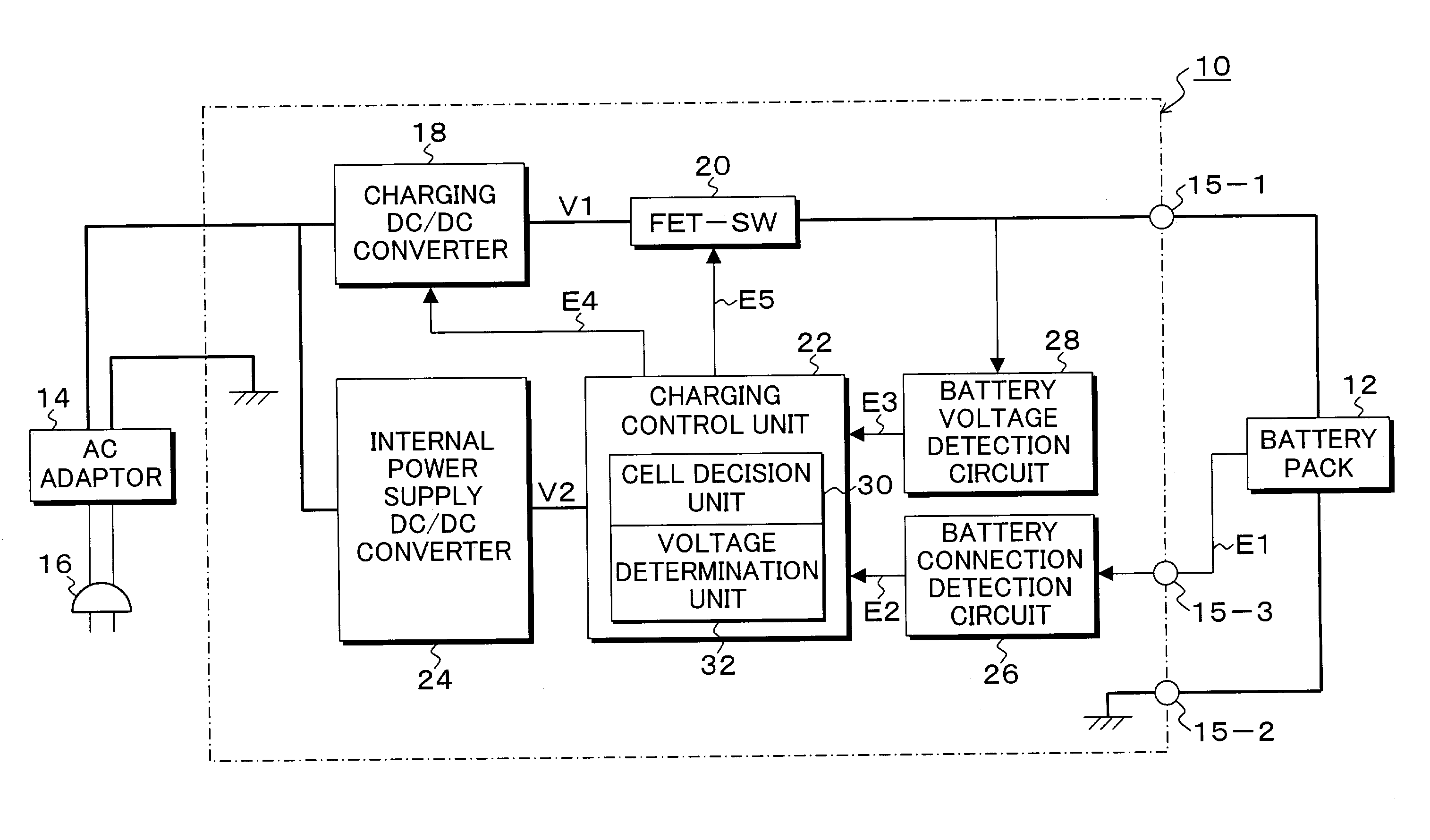 Electric charger and power supply device for portable terminal