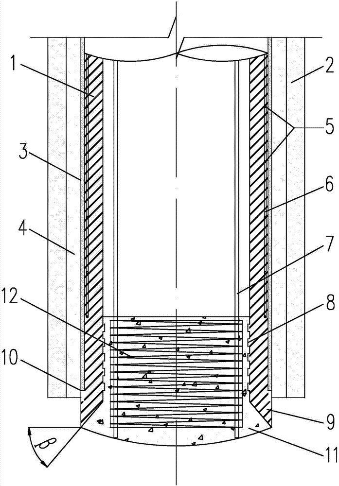 Super large diameter, hollow, independent and composite pile foundation and construction method thereof
