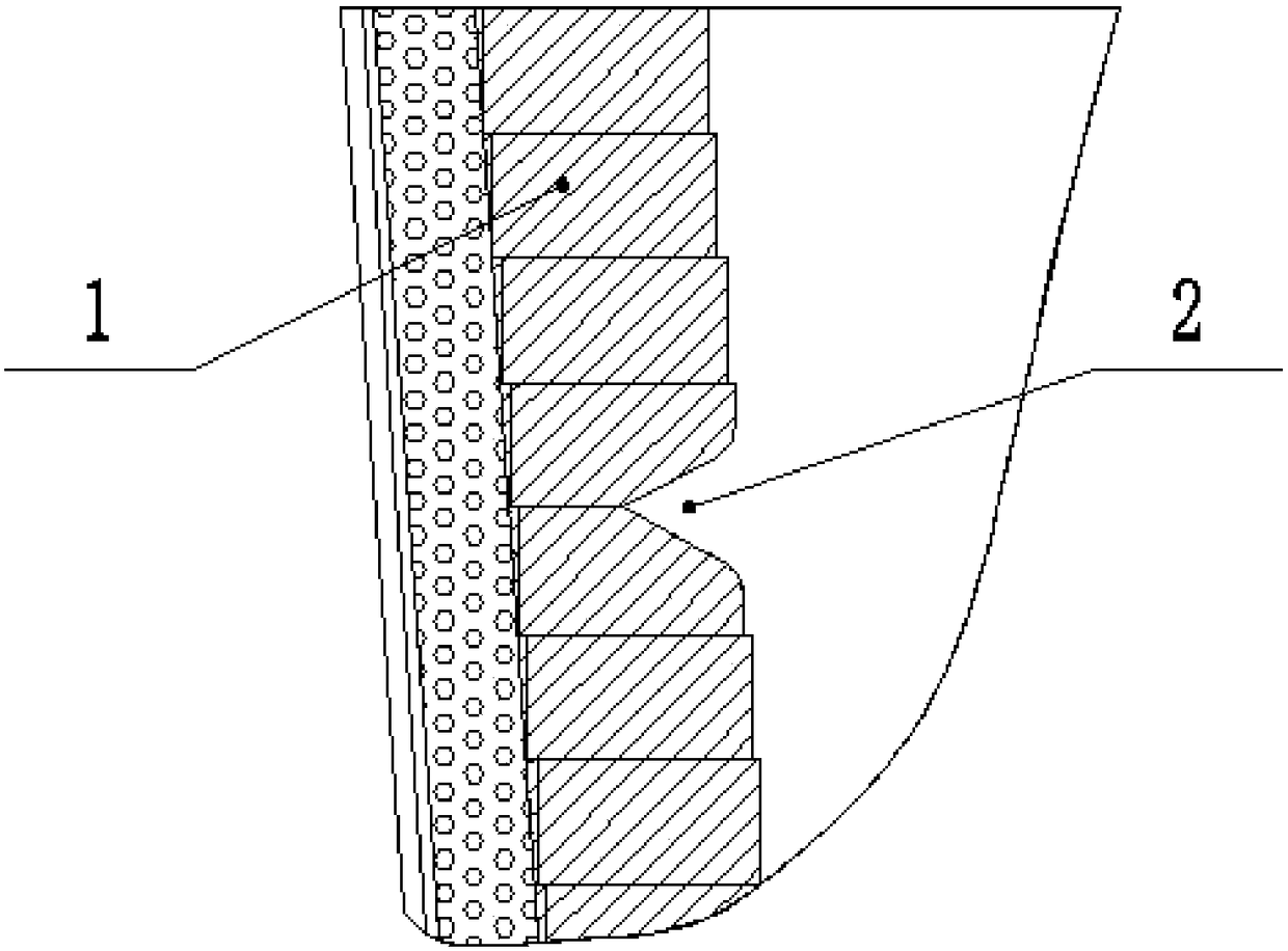 A method for repairing the circular seam of the ladle slag line