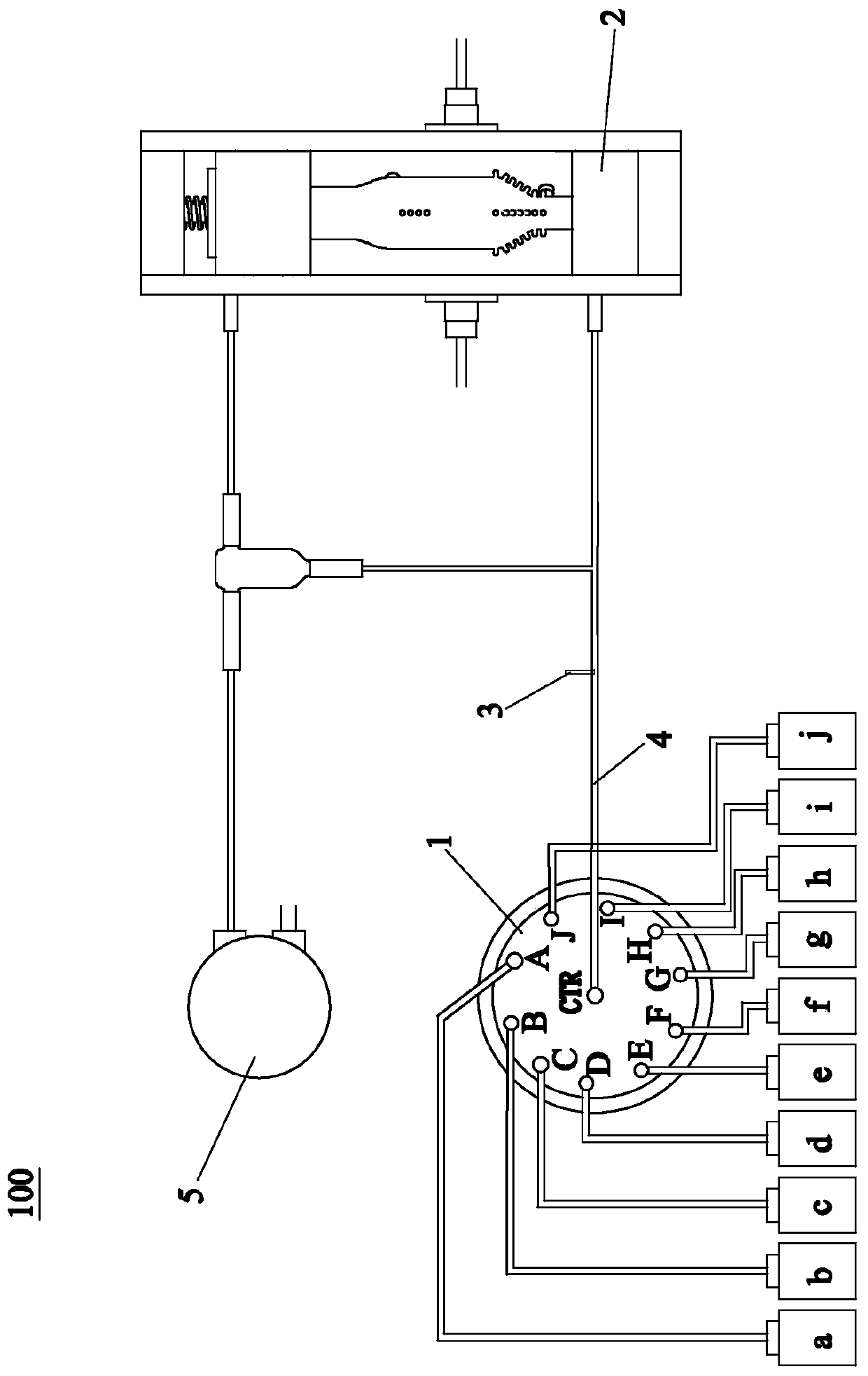 Water quality analyzer flow path system and accurate quantification method