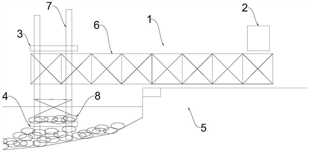 Construction method of fabricated steel trestle