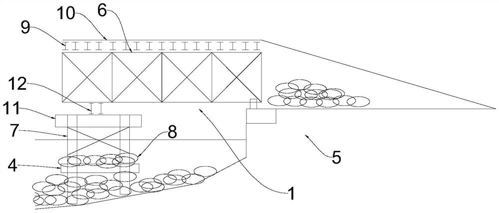 Construction method of fabricated steel trestle