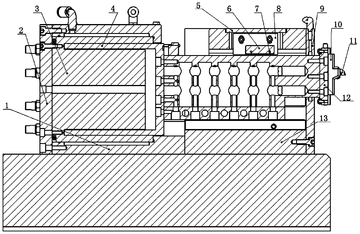 Sharp knife structure adopting air hydrostatic guideways