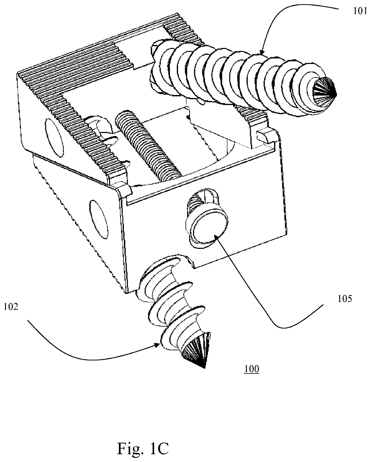 Bi-directional fixating transvertebral body screws and posterior cervical and lumbar interarticulating joint calibrated stapling devices for spinal fusion