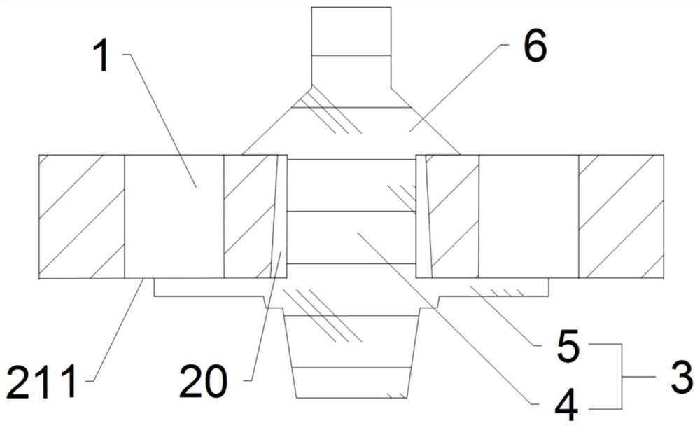 Two-way ventilation structure and oxygen supply device capable of adjusting concentration of inhaled oxygen