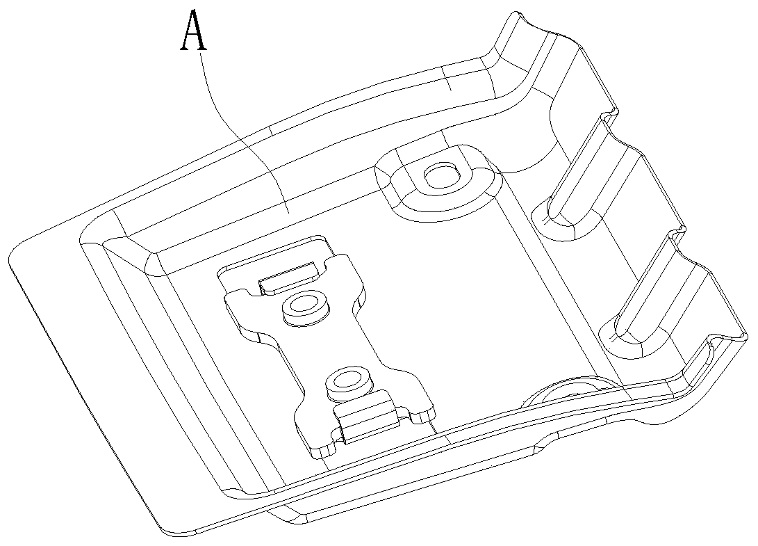 Bending device for nut plate covered edge