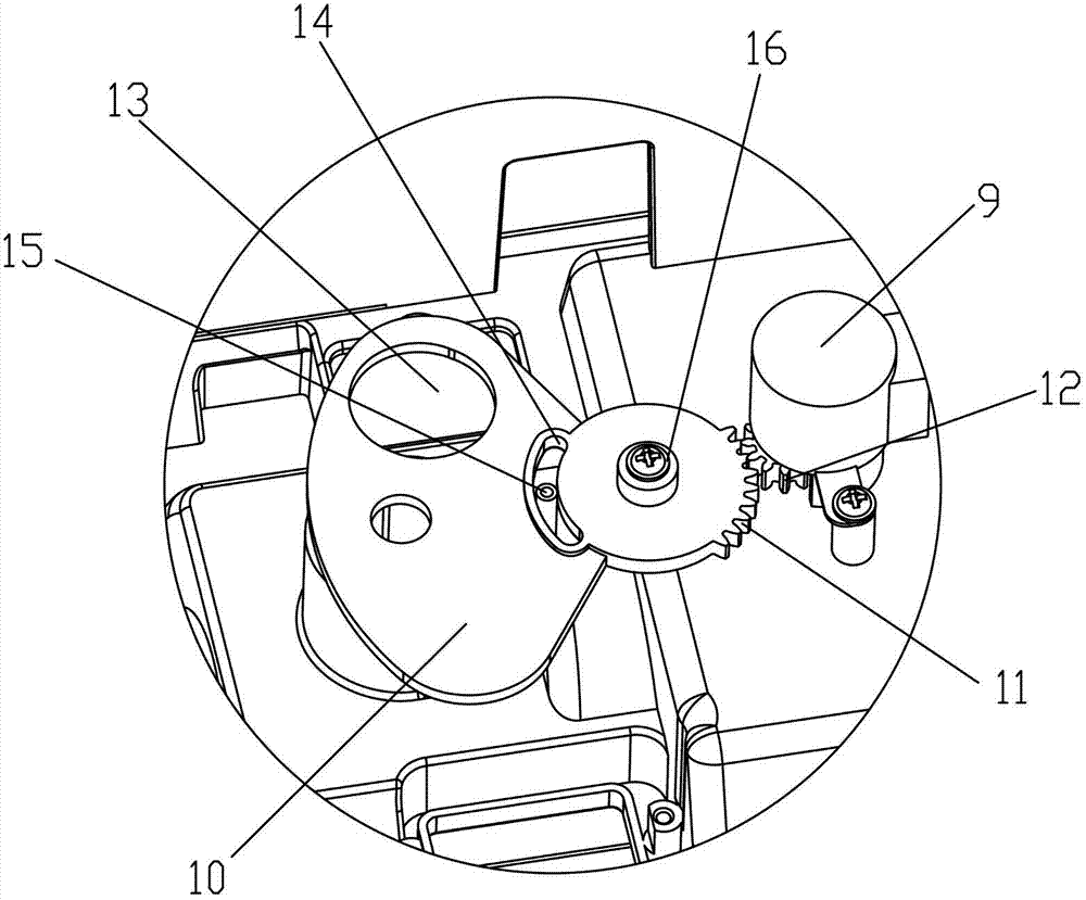 Domestic oil press with blanking control mechanism